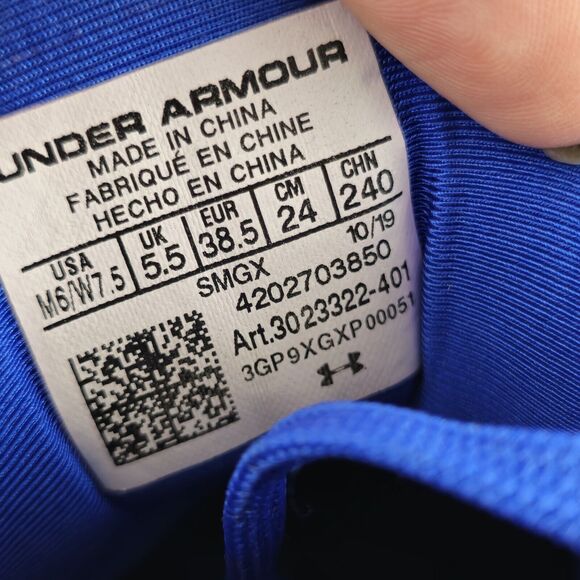 Under Armour UA TB Spawn 2 Anatomix Basketball Shoes Blue 3023322-401 W7.5 M6 - Picture 11 of 11